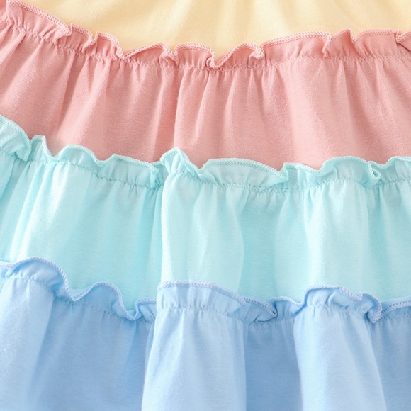 Blue Ruffle Dress - Picture 3 of 4